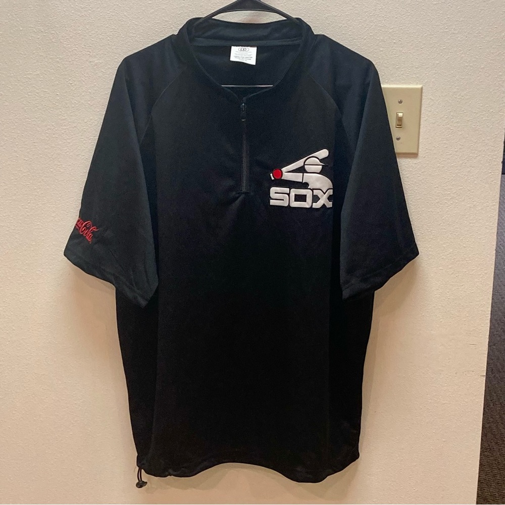 Vintage Chicago White Sox Coca Cola 1/4 Zip Polo Shirt